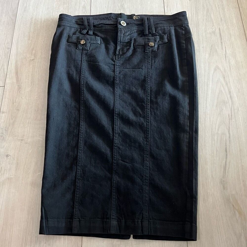 Just Cavalli Black Pencil Skirt Womens Size 40 US 4